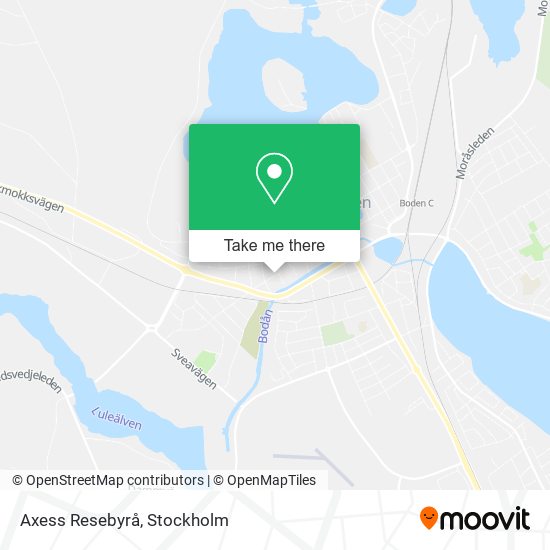 Axess Resebyrå map