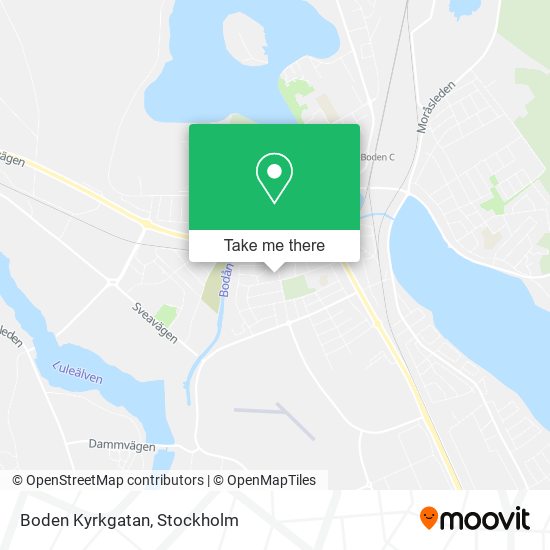 Boden Kyrkgatan map