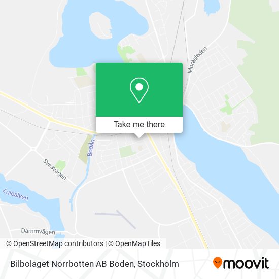 Bilbolaget Norrbotten AB Boden map