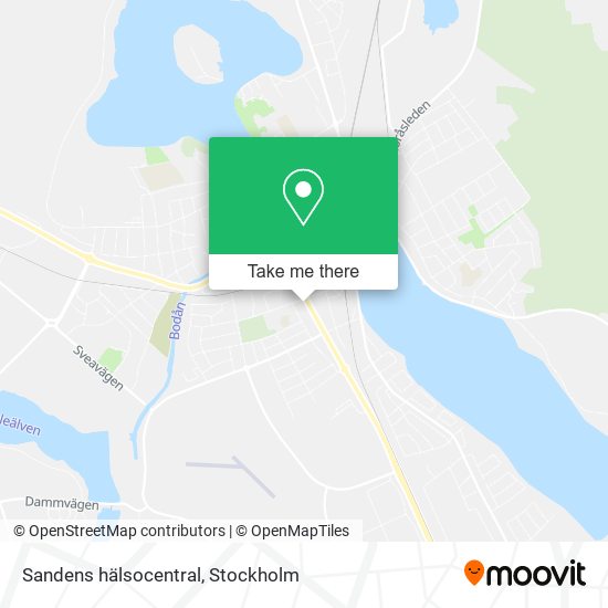 Sandens hälsocentral map