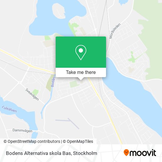 Bodens Alternativa skola Bas map