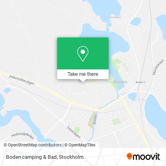 Boden camping & Bad map