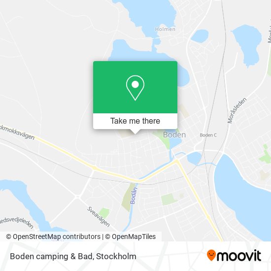 Boden camping & Bad map