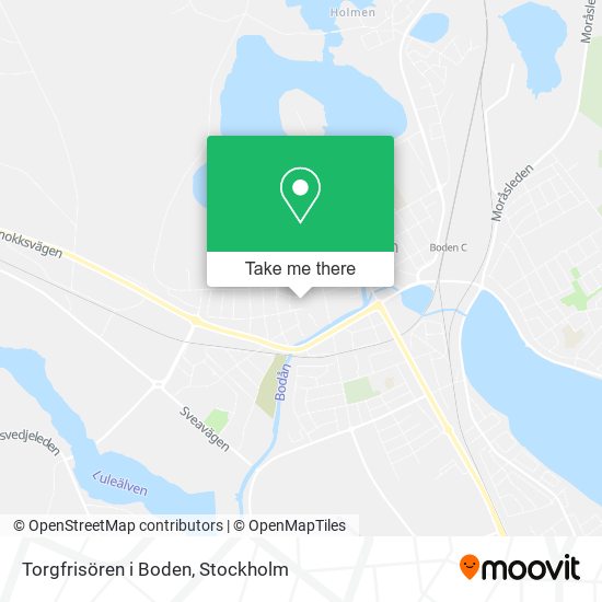 Torgfrisören i Boden map