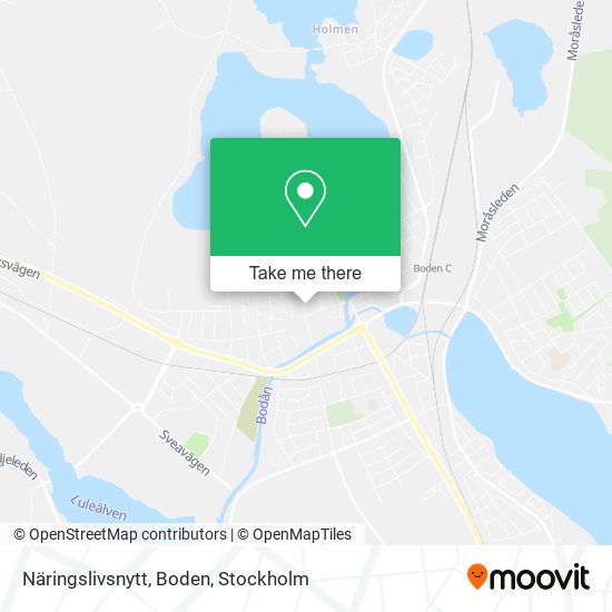 Näringslivsnytt, Boden map