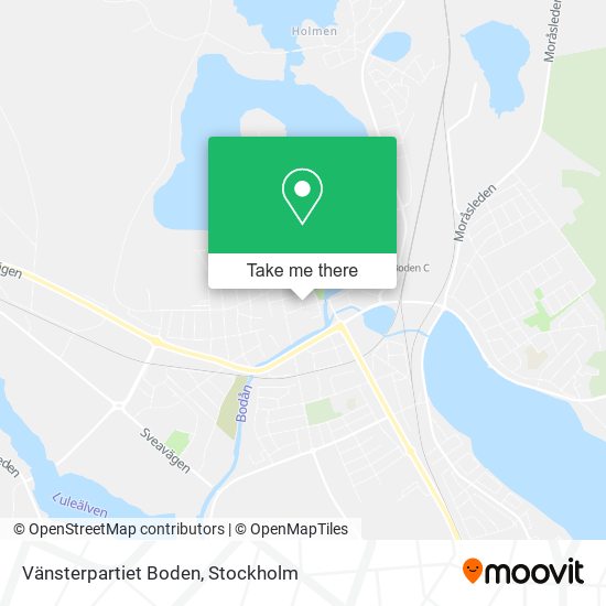 Vänsterpartiet Boden map