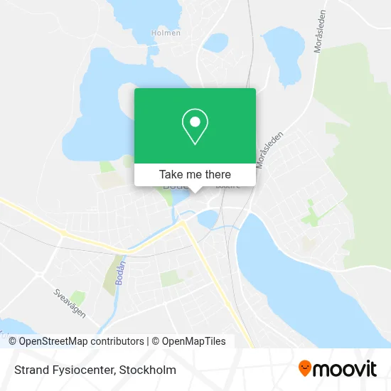 Strand Fysiocenter map