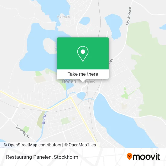 Restaurang Panelen map