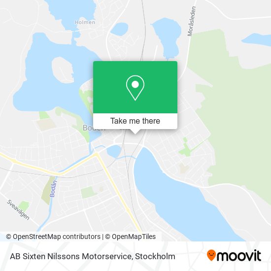 AB Sixten Nilssons Motorservice map