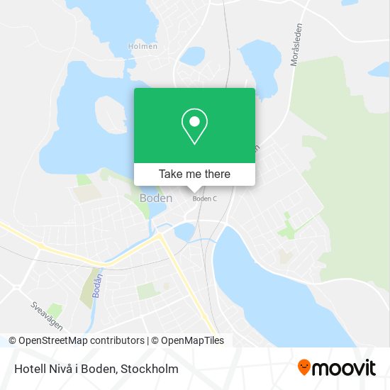 Hotell Nivå i Boden map