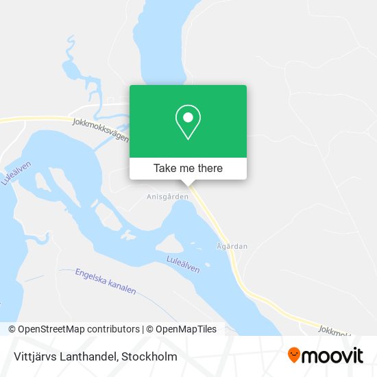 Vittjärvs Lanthandel map