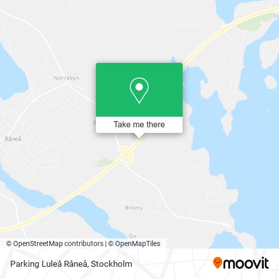 Parking Luleå Råneå map