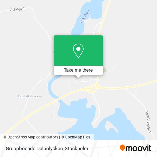 Gruppboende Dalbolyckan map