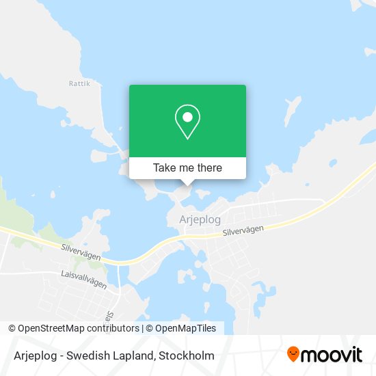 Arjeplog - Swedish Lapland map
