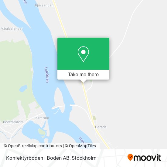 Konfektyrboden i Boden AB map