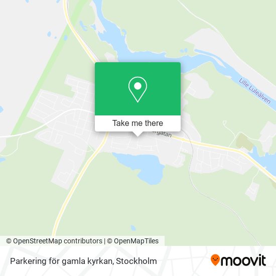 Parkering för gamla kyrkan map