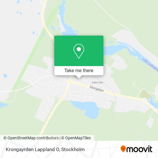 Krongayrden Lappland O map