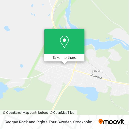 Reggae Rock and Rights Tour Sweden map