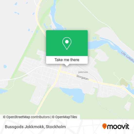 Bussgods Jokkmokk map