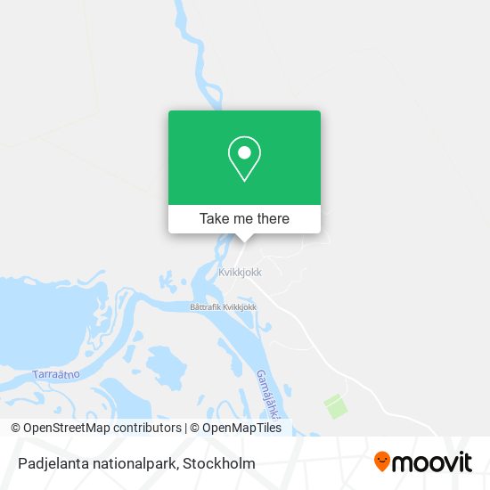 Padjelanta nationalpark map