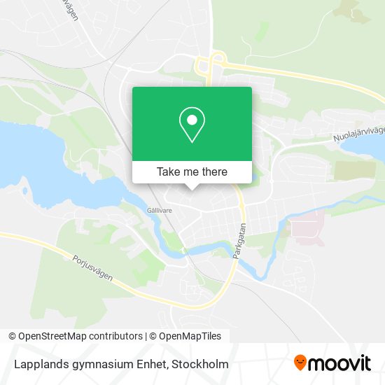 Lapplands gymnasium Enhet map