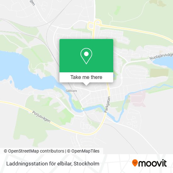Laddningsstation för elbilar map