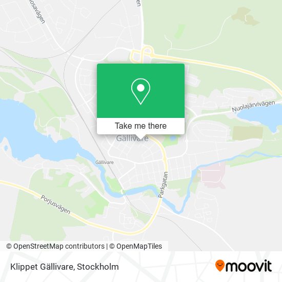 Klippet Gällivare map