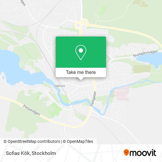 Sofias Kök map