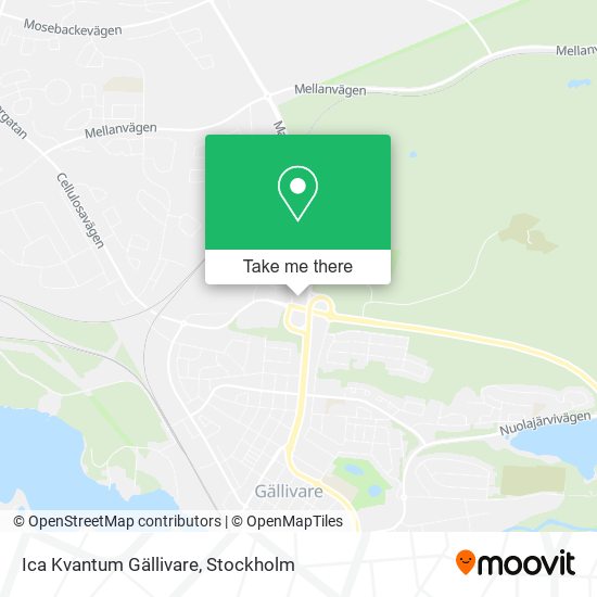 Ica Kvantum Gällivare map
