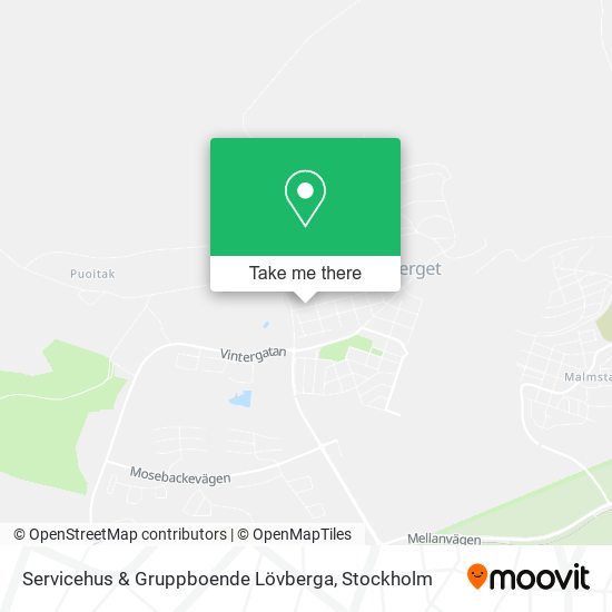 Servicehus & Gruppboende Lövberga map