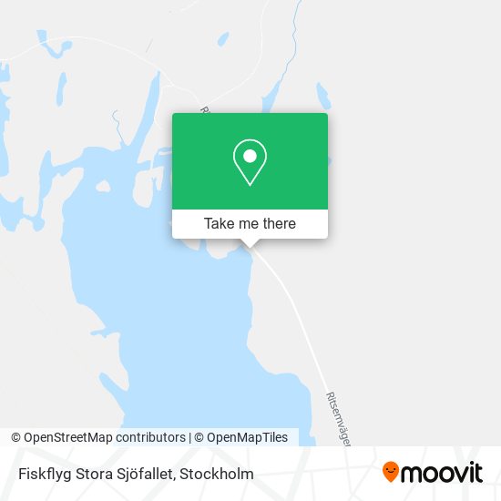 Fiskflyg Stora Sjöfallet map