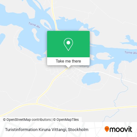 Turistinformation Kiruna Vittangi map