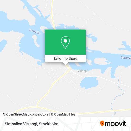 Simhallen Vittangi map