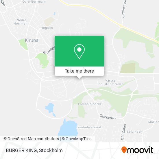 BURGER KING map