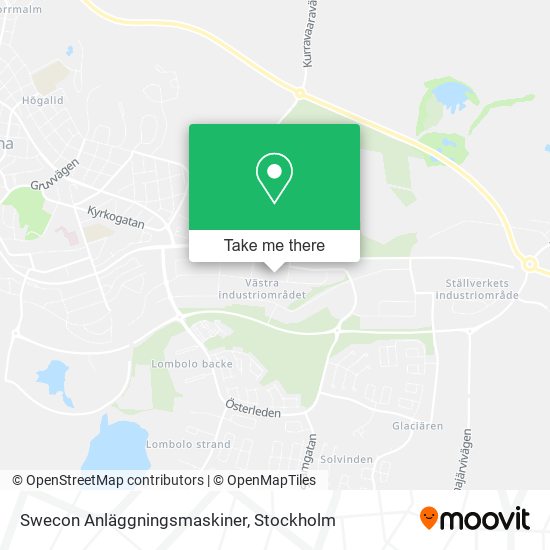 Swecon Anläggningsmaskiner map