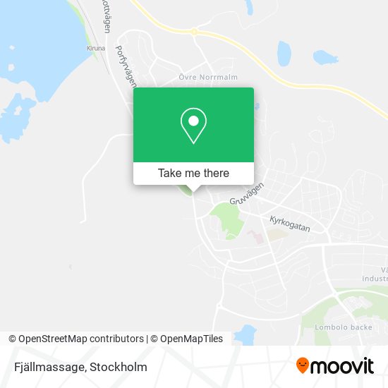 Fjällmassage map