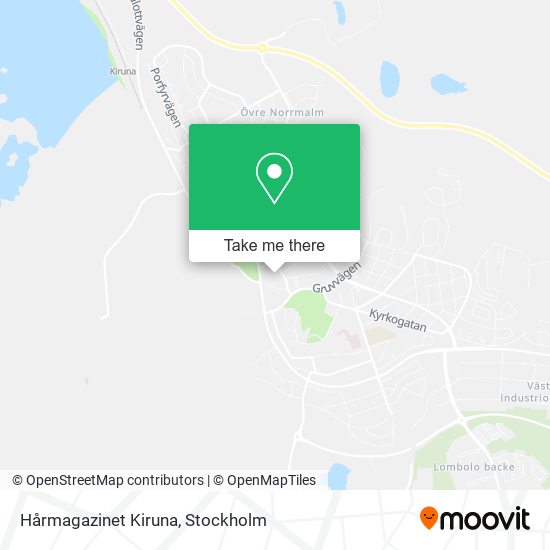 Hårmagazinet Kiruna map