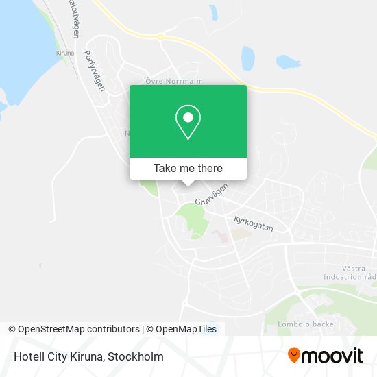 Hotell City Kiruna map