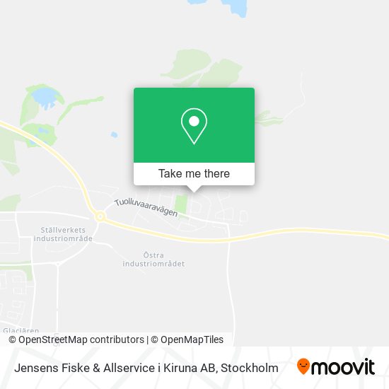 Jensens Fiske & Allservice i Kiruna AB map