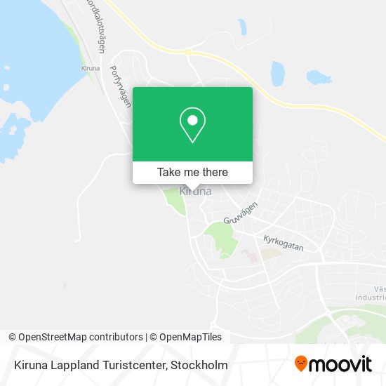 Kiruna Lappland Turistcenter map