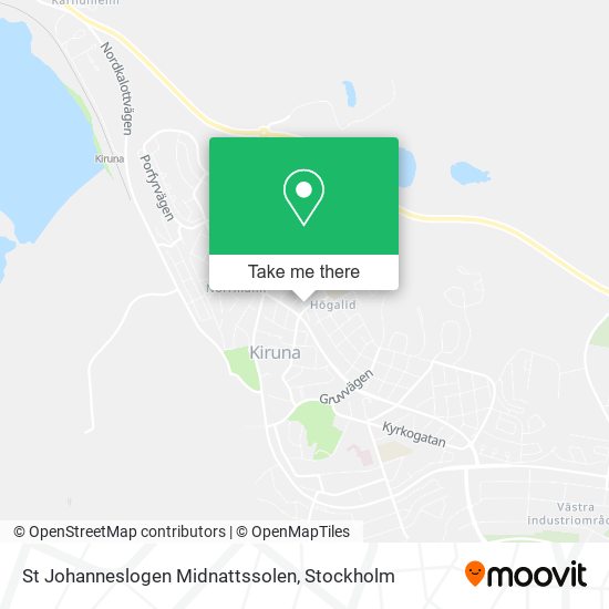 St Johanneslogen Midnattssolen map