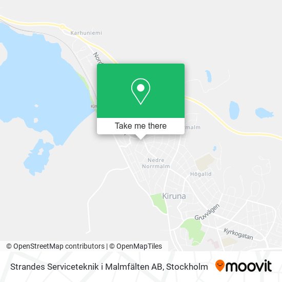 Strandes Serviceteknik i Malmfälten AB map