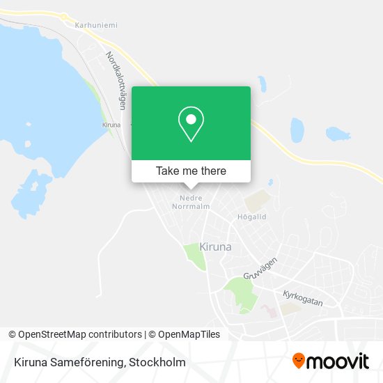 Kiruna Sameförening map