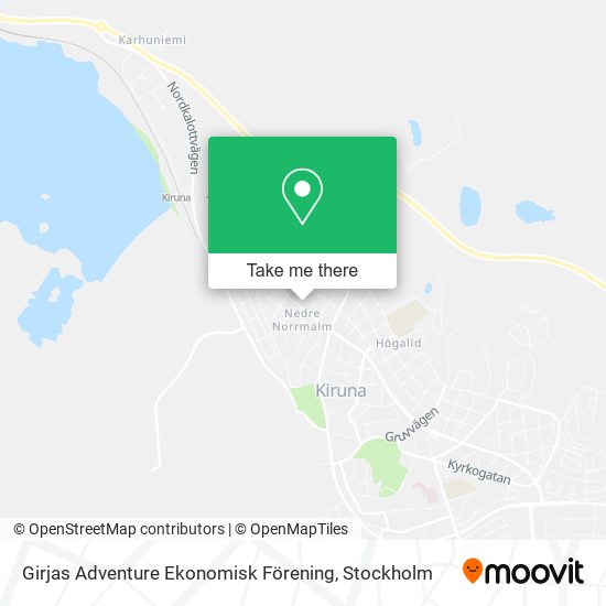 Girjas Adventure Ekonomisk Förening map