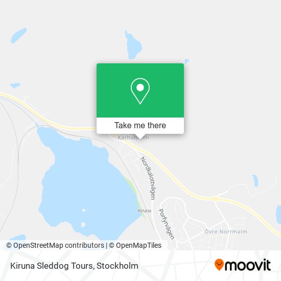 Kiruna Sleddog Tours map