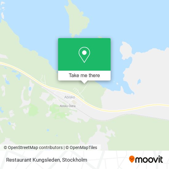 Restaurant Kungsleden map