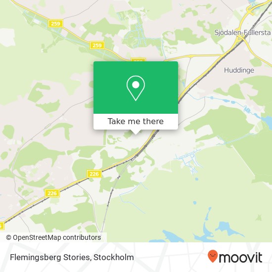 Flemingsberg Stories map