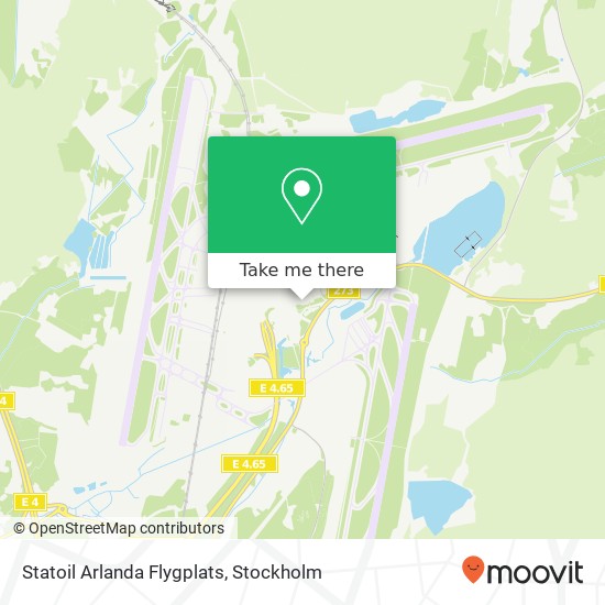Statoil Arlanda Flygplats map