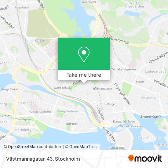 Västmannagatan 43 map
