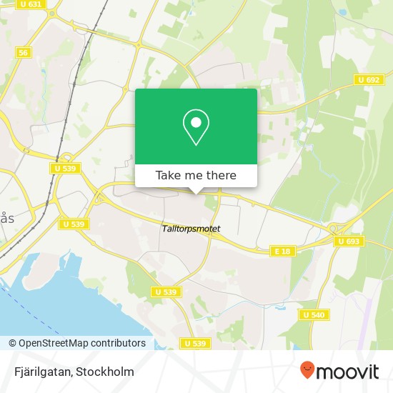 Fjärilgatan map